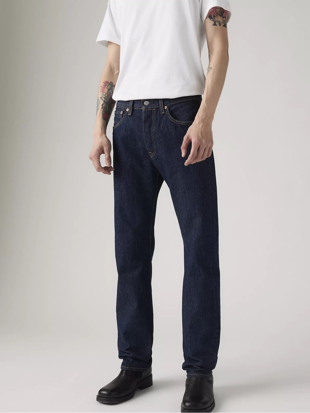 Levi's Men's 38/32 Straight-Leg Jeans in dark wash